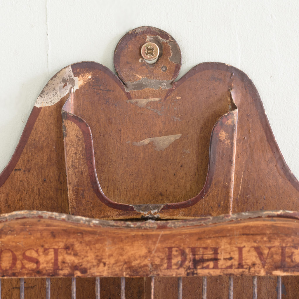 Victorian painted steel post tray,-114886