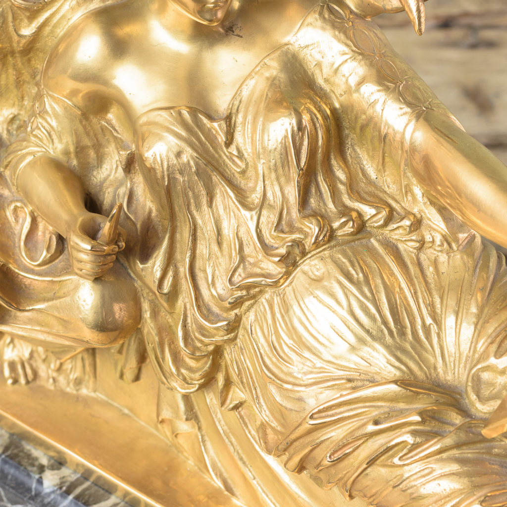 French gilt-bronze model of Les Deux Parques,-114522