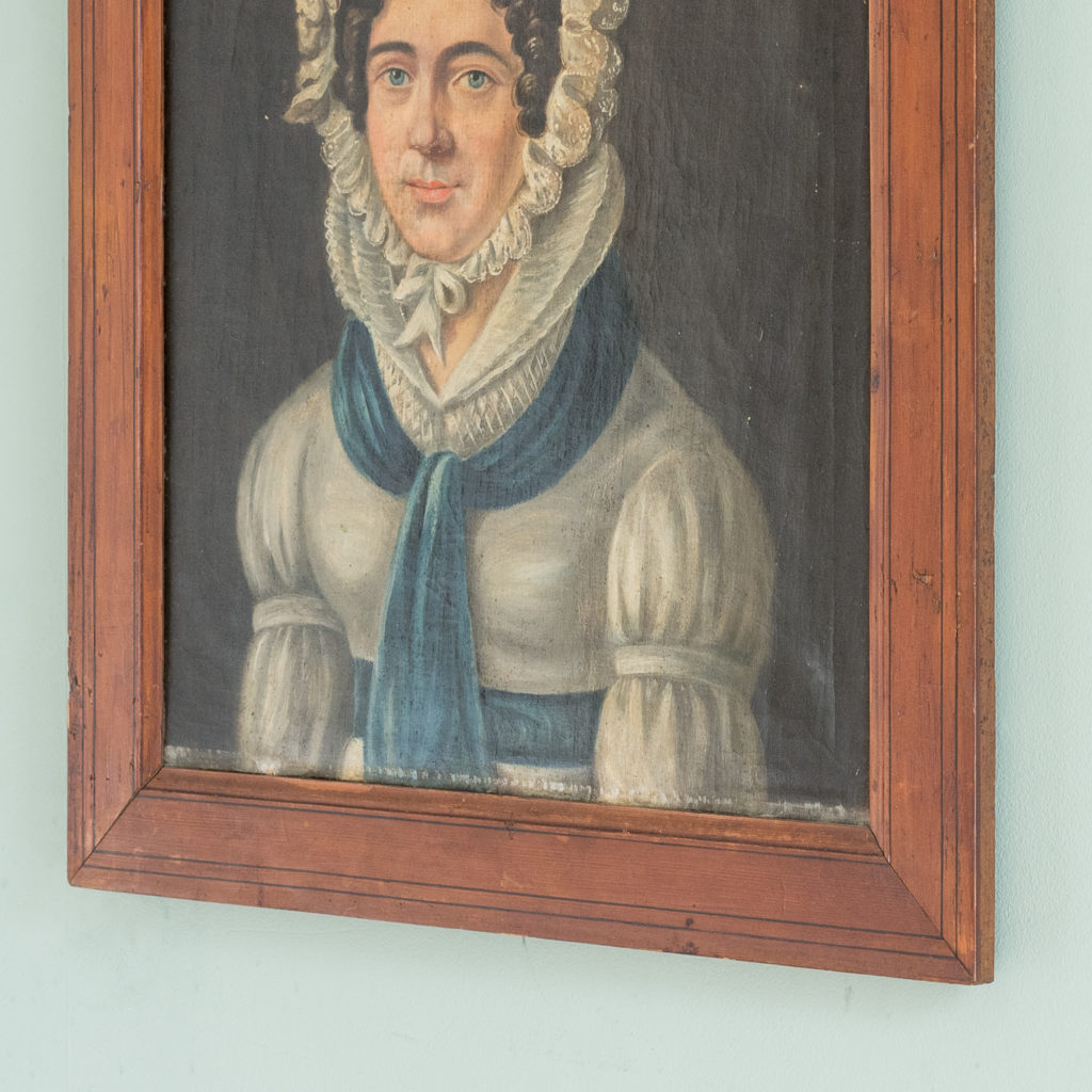 English School, portrait of a lady,-114586