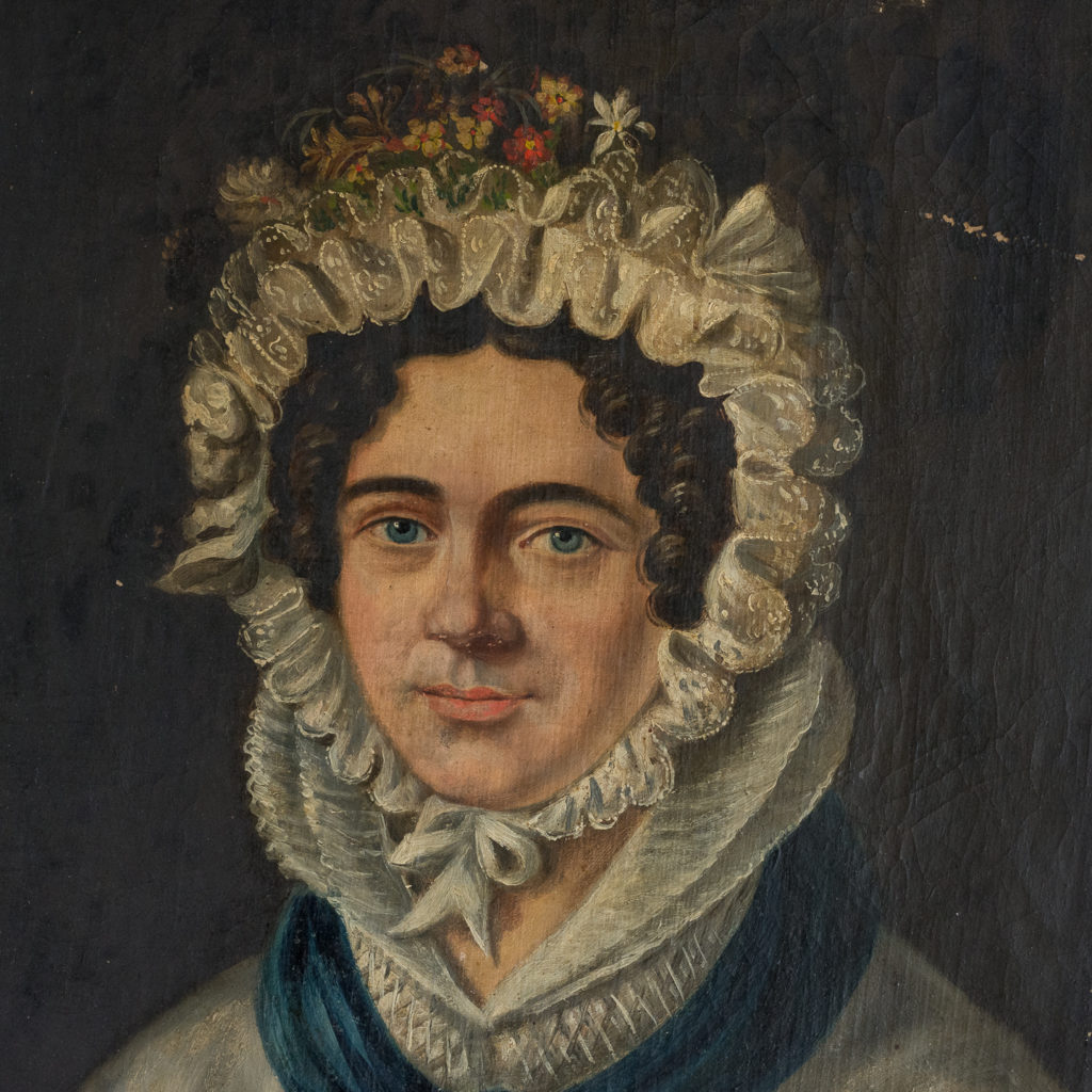 English School, portrait of a lady,-114588