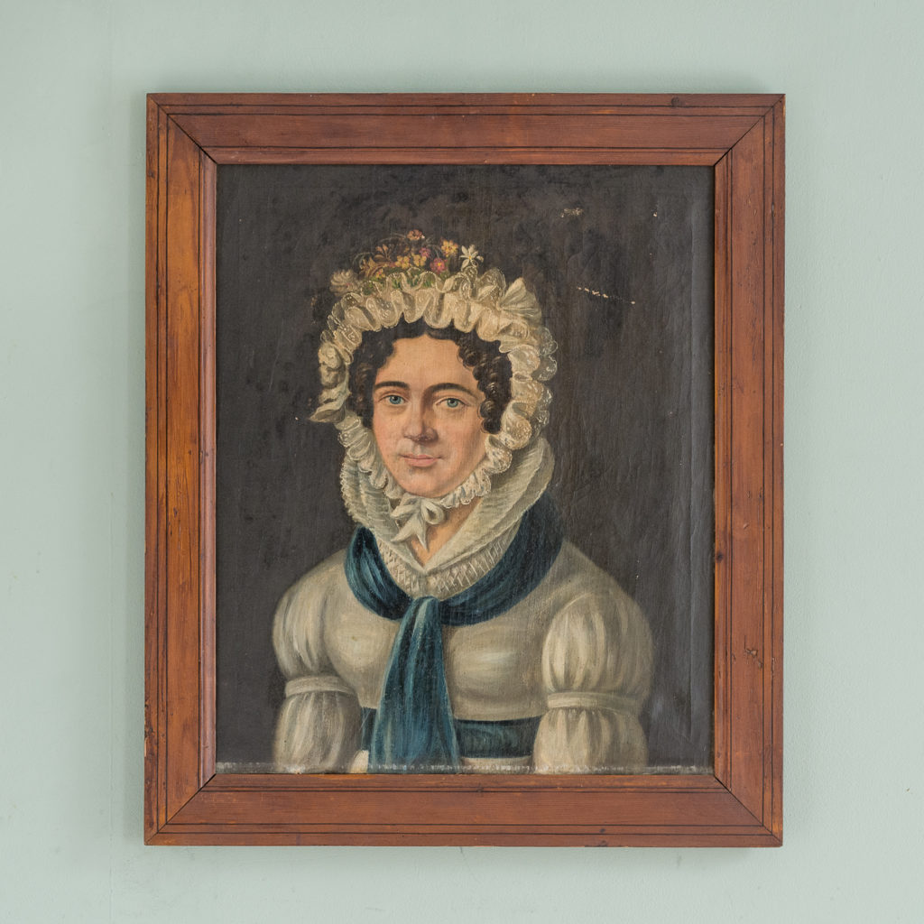 English School, portrait of a lady,-0