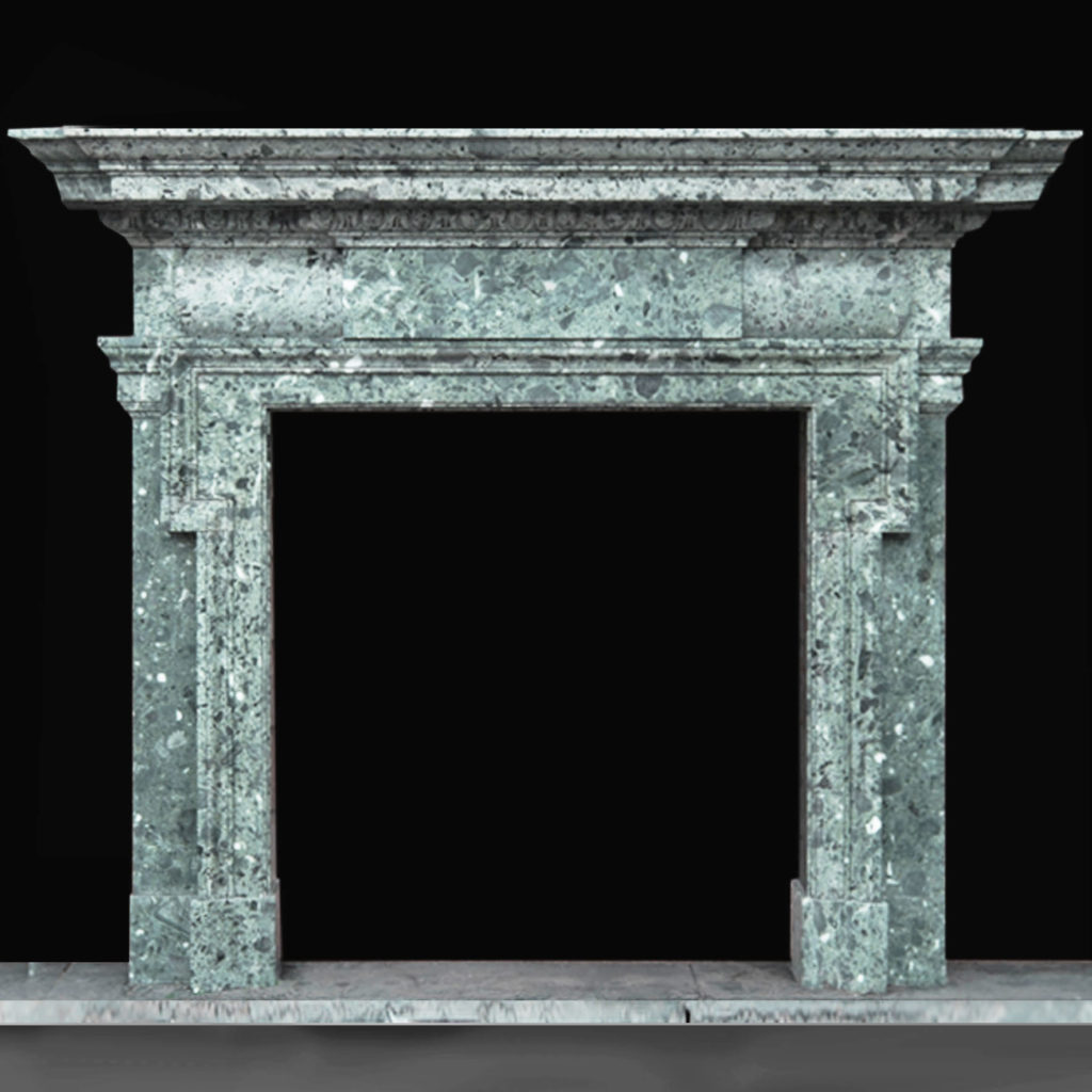 The Duveen Chimneypiece, a massive Edwardian marble fireplace,-0