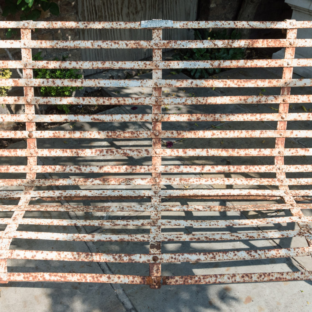 Wrought iron garden bench,-115716