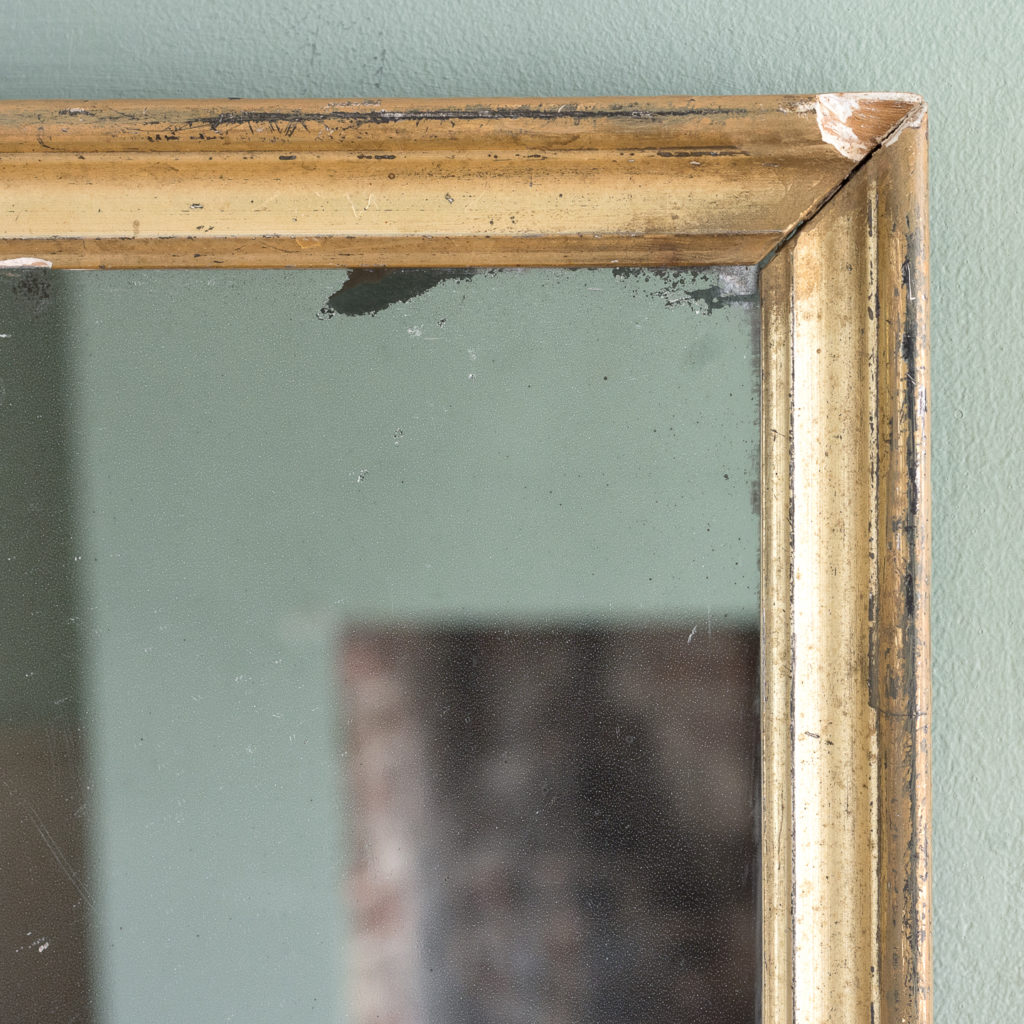 Small French gilt wall mirror,-116882