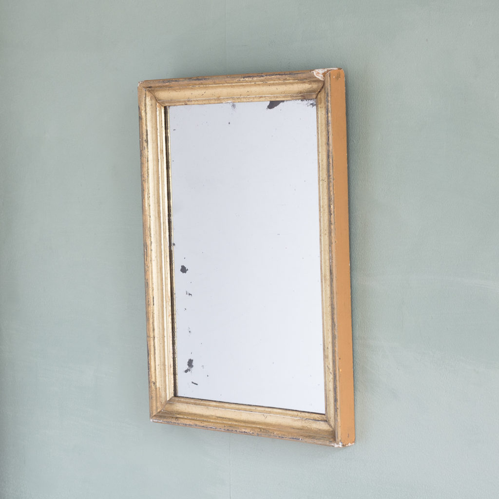 Small French gilt wall mirror,-116887