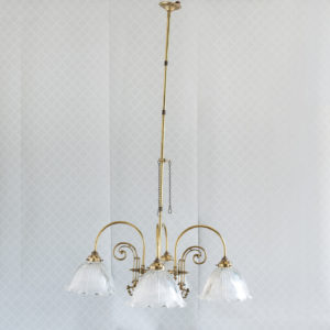 Mid-Victorian style 'gasolier' ceiling lights, -0