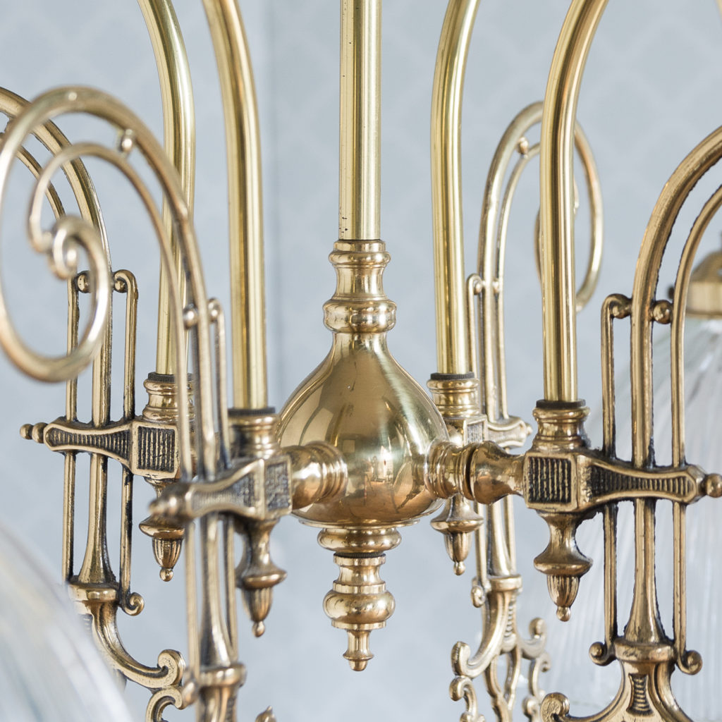 Mid-Victorian style 'gasolier' ceiling lights, -116819