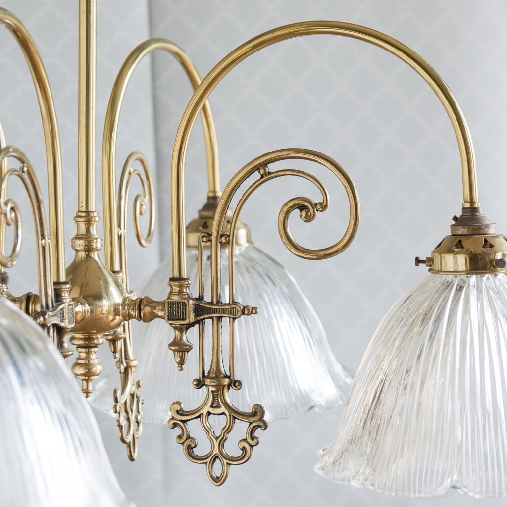 Mid-Victorian style 'gasolier' ceiling lights, -116817