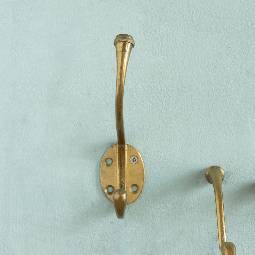 Lacquered brass coat hooks-117095