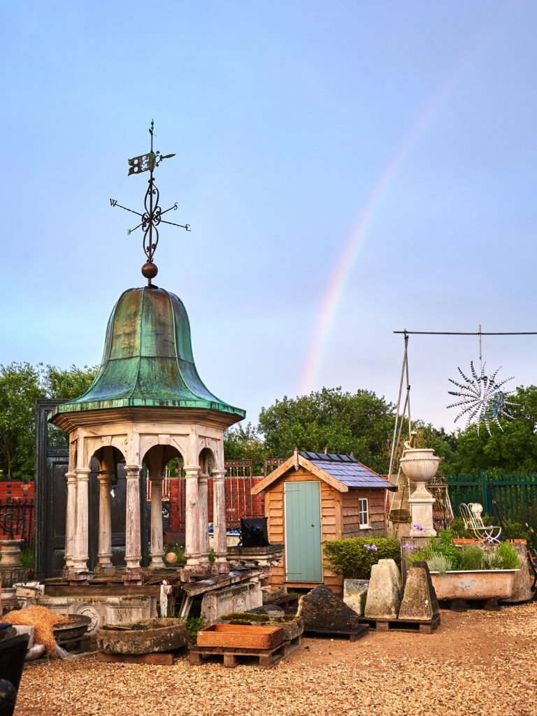 Rainbow over the Three Pigeons Inn