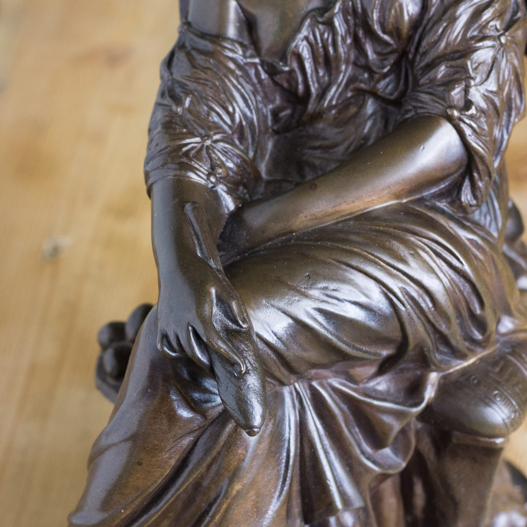 French nineteenth century bronze sculpture of Penelope waiting for Odysseus,-117031