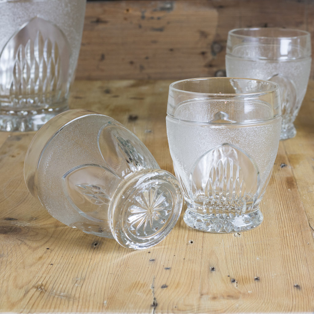 Moulded glass lemonade set,-117596