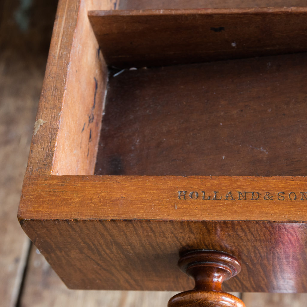 Victorian mahogany cylinder desk,-117709