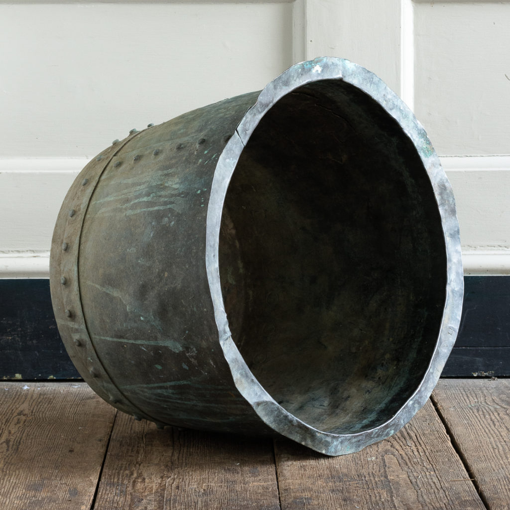 Nineteenth century copper vat,-118427