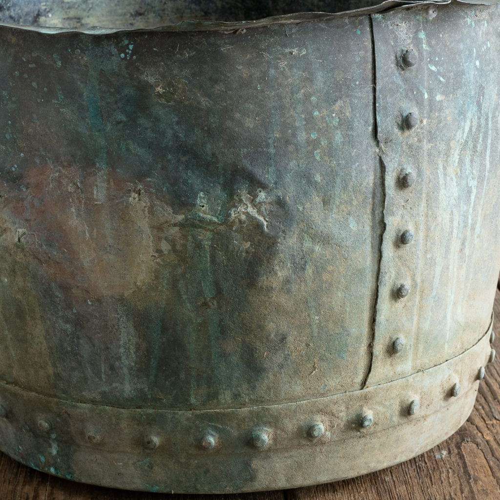 Nineteenth century copper vat,-118422