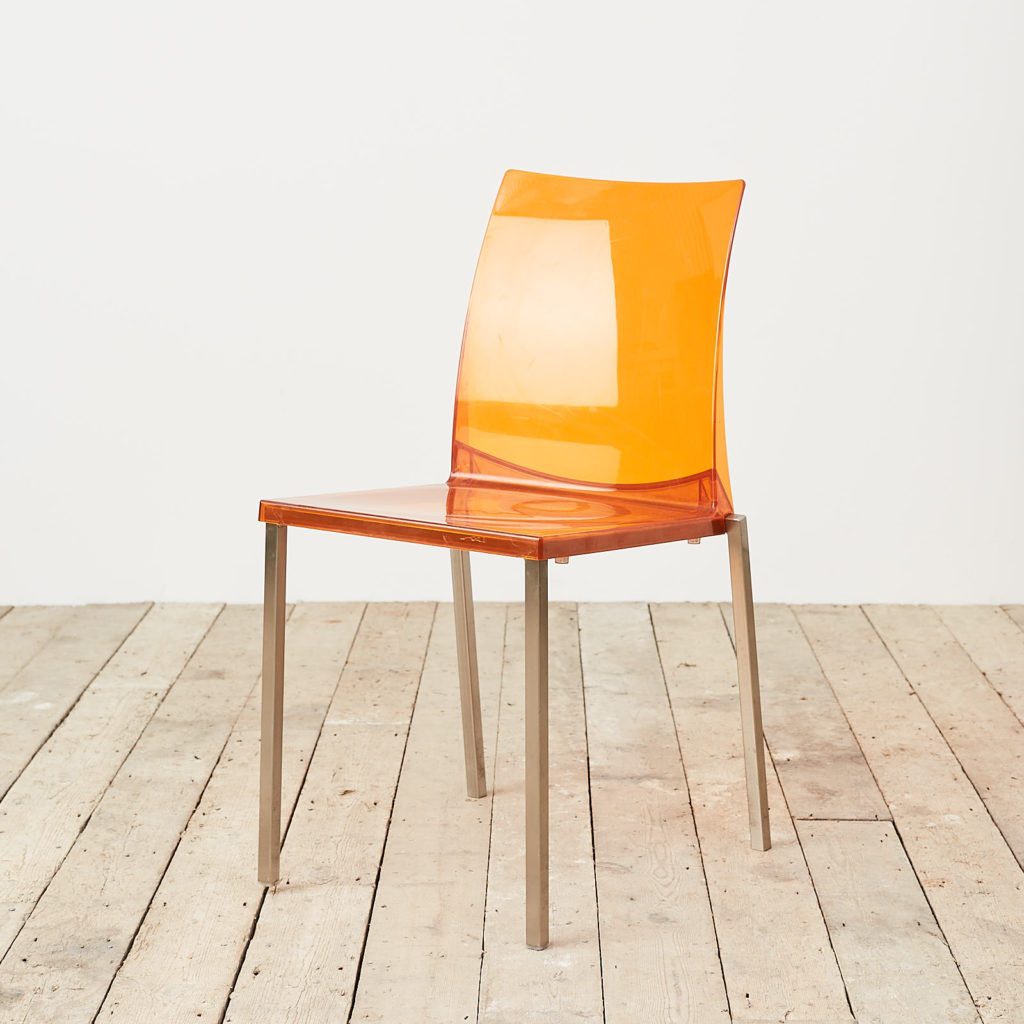 Contemporary acrylic chair by Pedrali, -119809