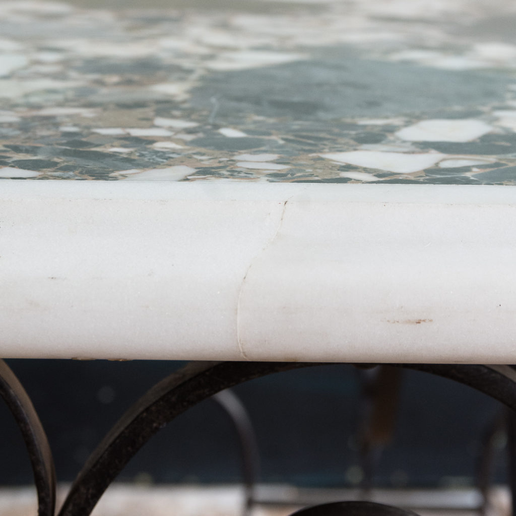 Rectangular marble top table,-118863