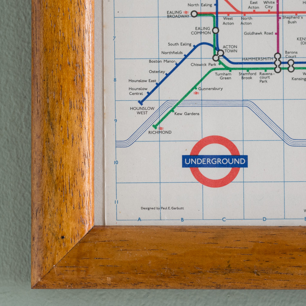 1971 London Underground Transport map,-118817