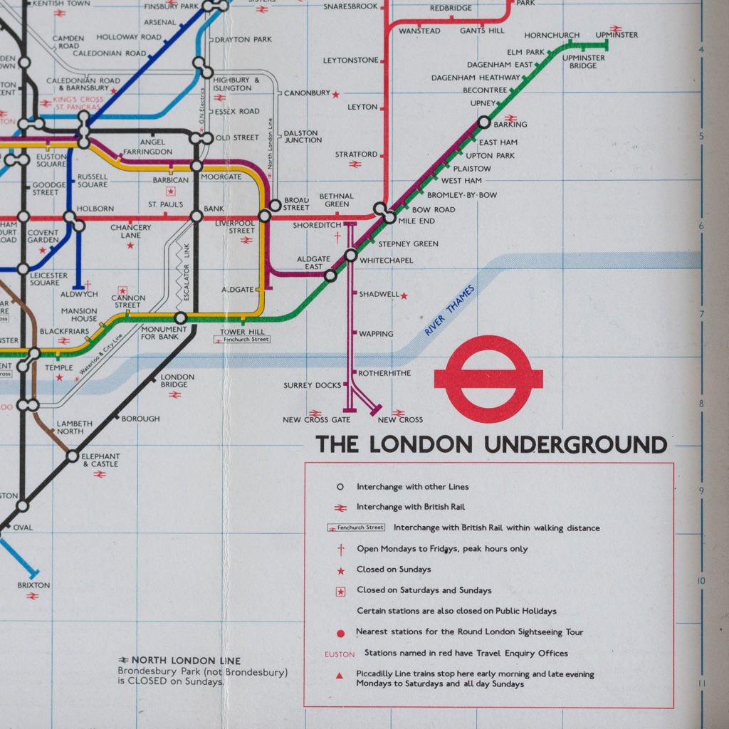 1977 London Underground Transport map,-118833