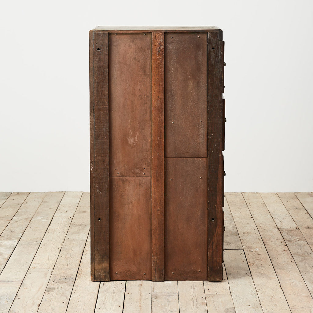 Reclaimed industrial wooden filing cabinet,-120672