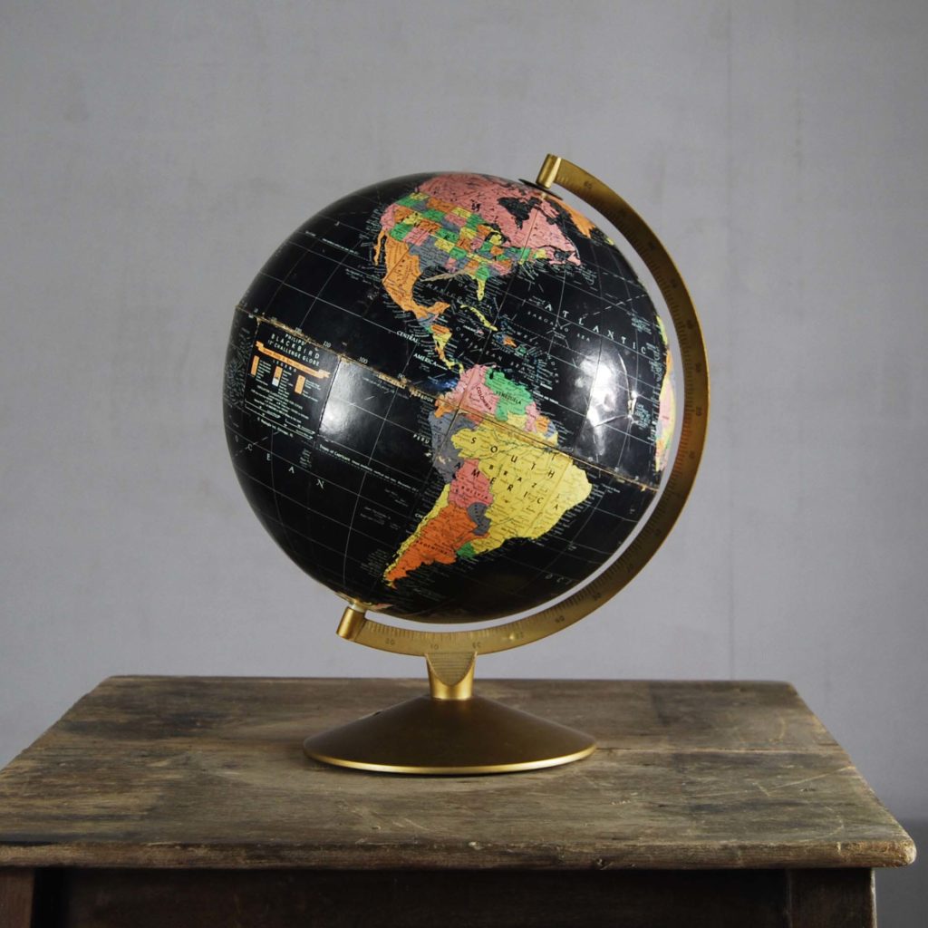 A Philips' 12" Blackbird table globe-0