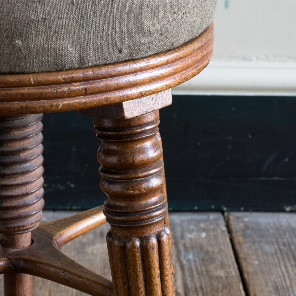 Early nineteenth century mahogany piano stool,-120381