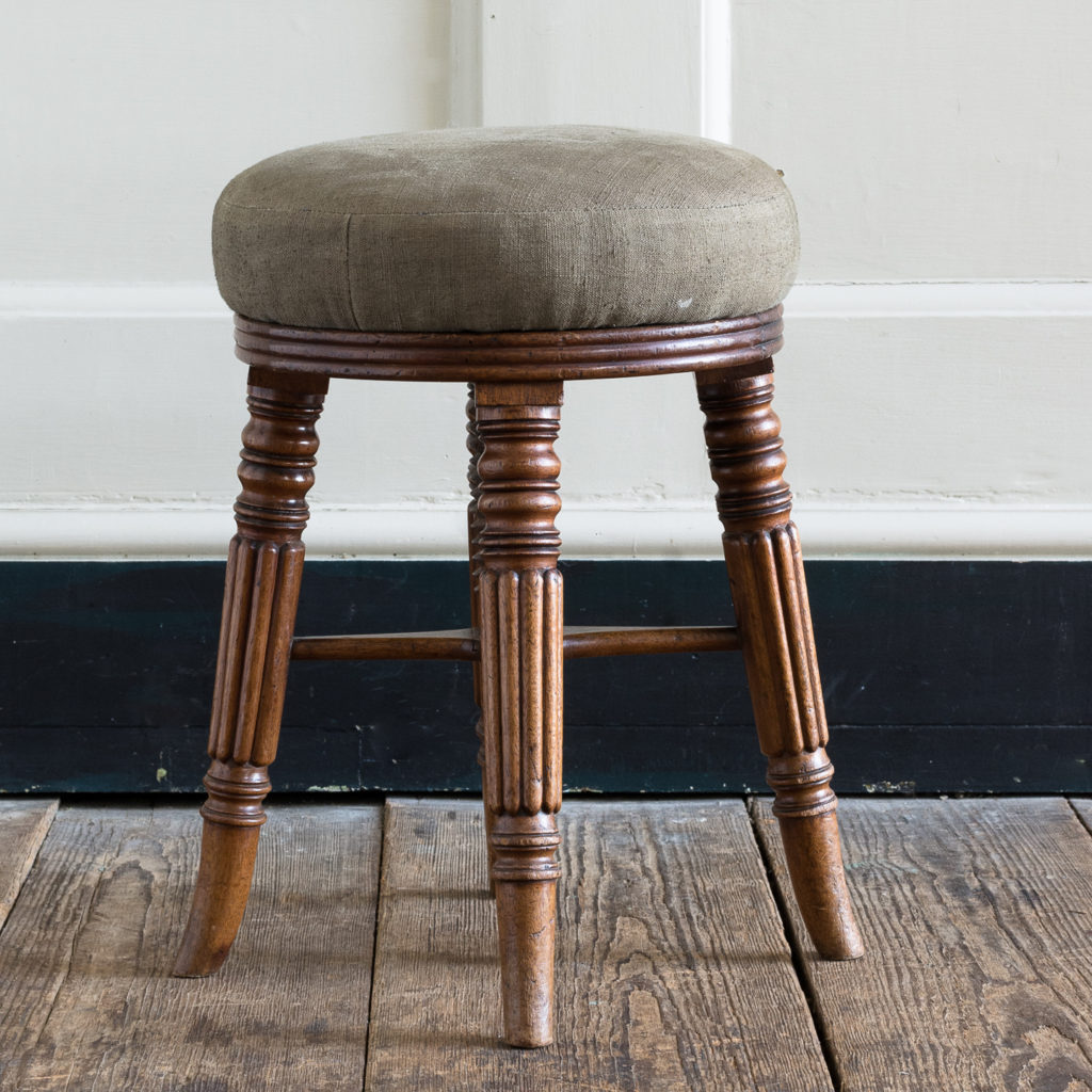 Early nineteenth century mahogany piano stool,-120370