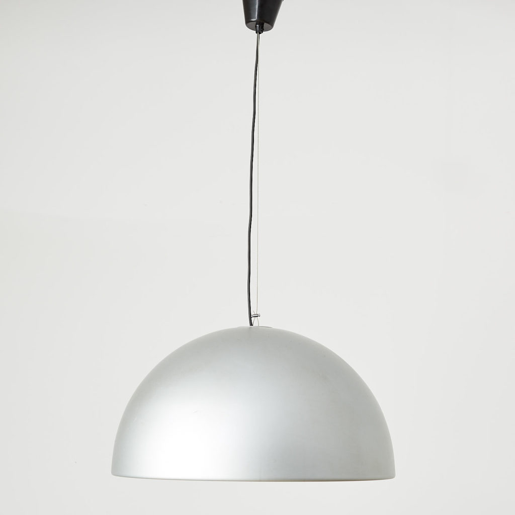 Silver dome pendant light, -121633