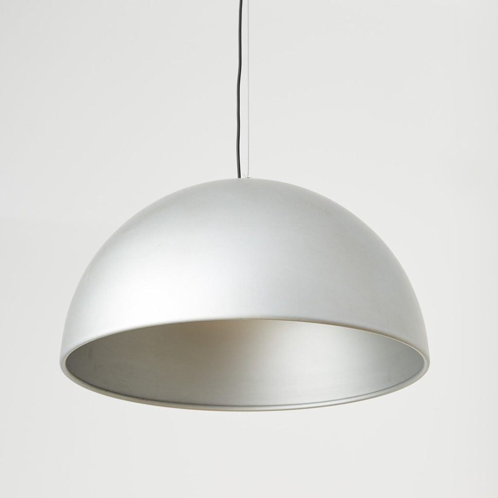 Silver dome pendant light, -121638