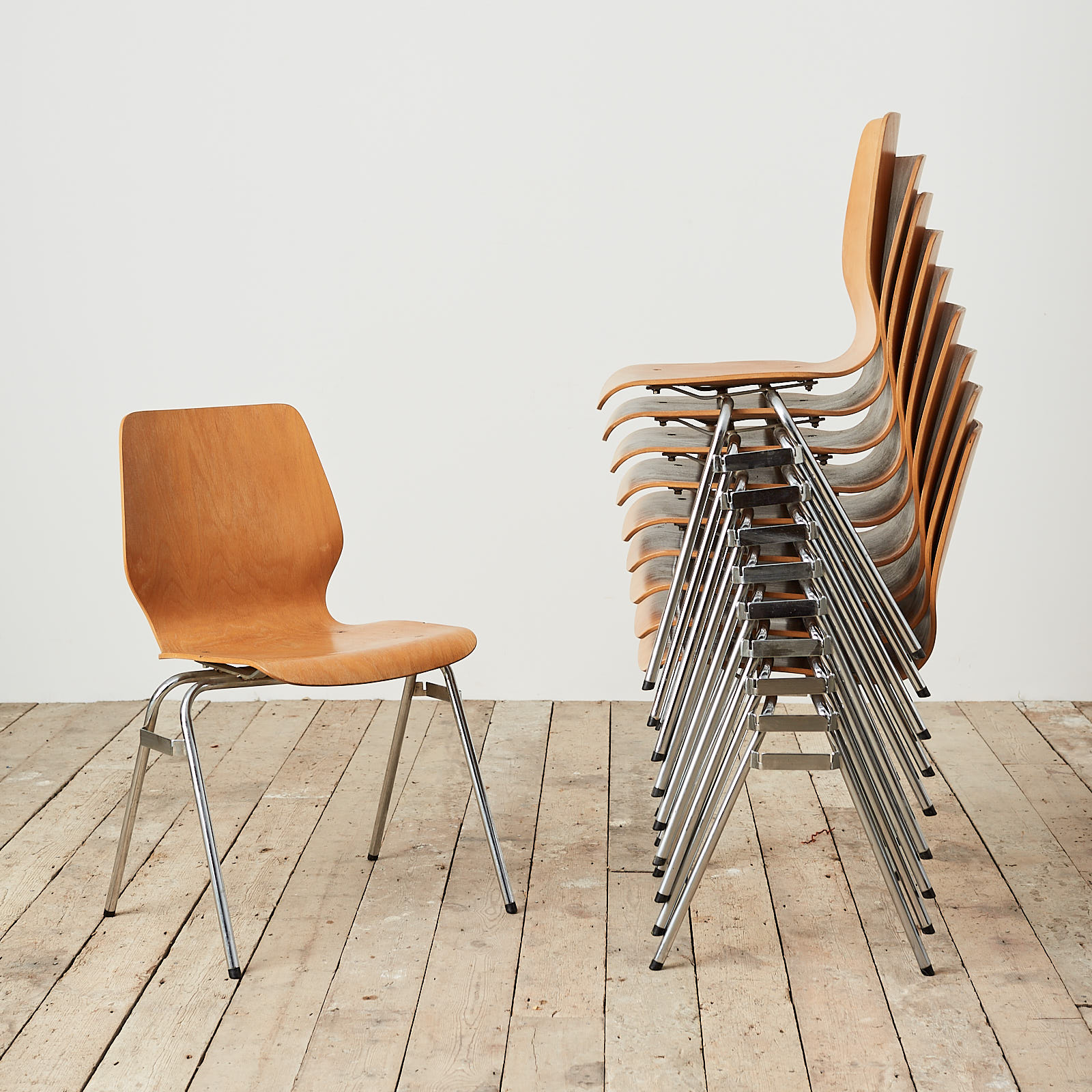 plywood stacking chair