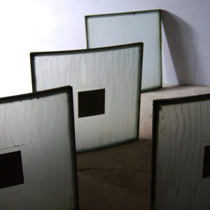 glass square panels