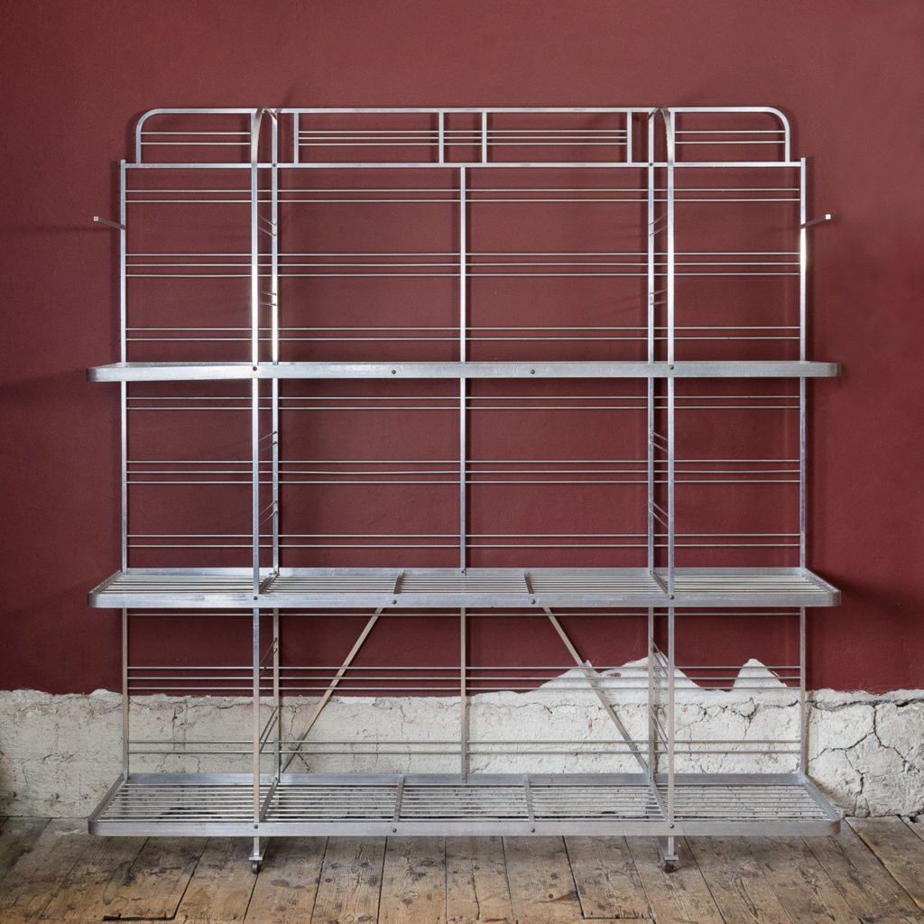 Mid-twentieth century French aluminium baker’s rack,-121996