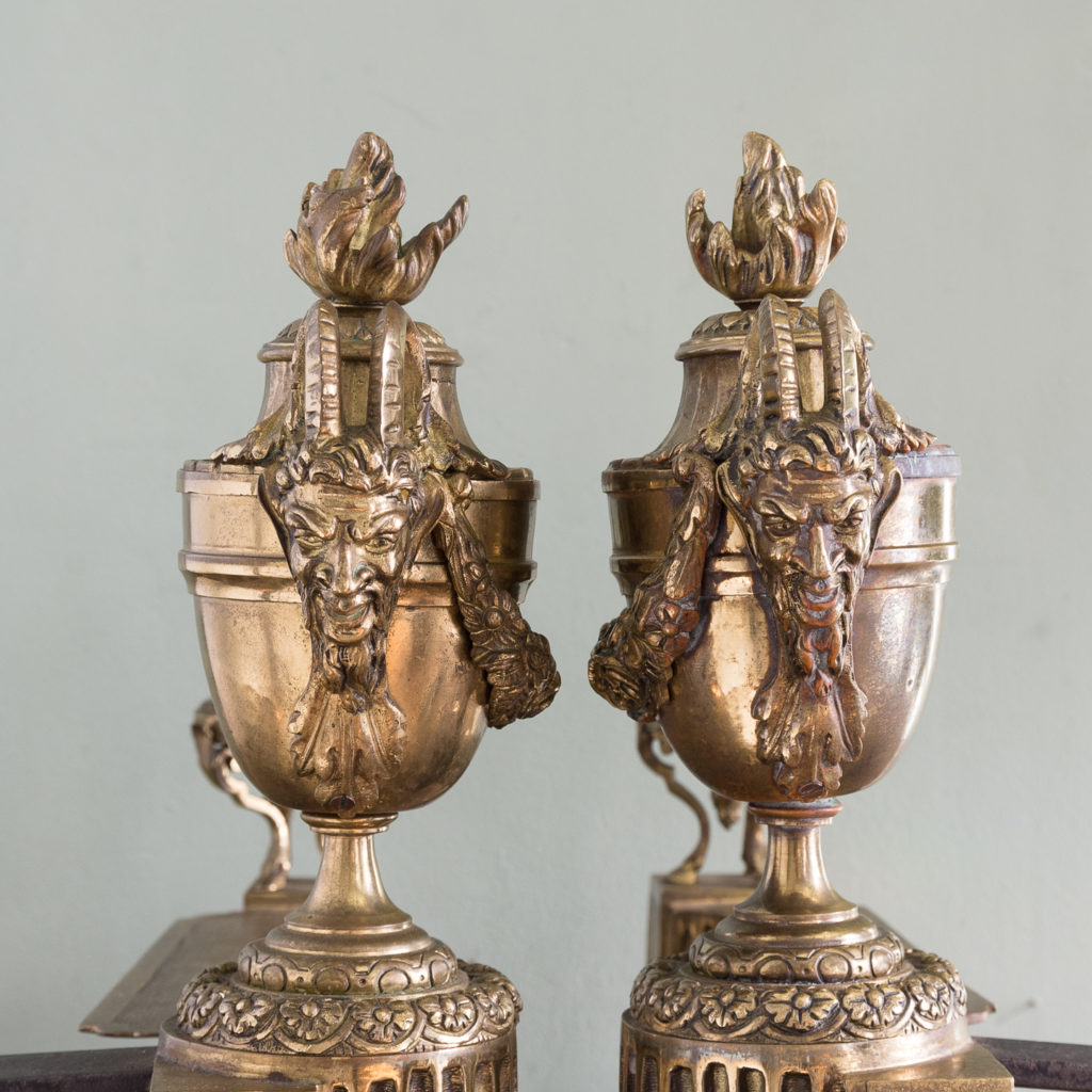 Pair of nineteenth century French chenets,-121235