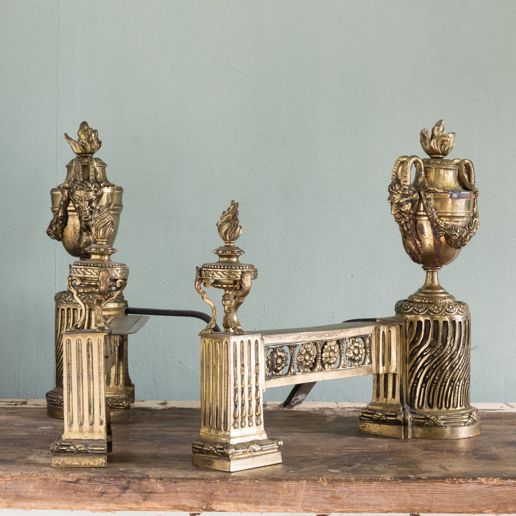 Pair of nineteenth century French chenets,-121240