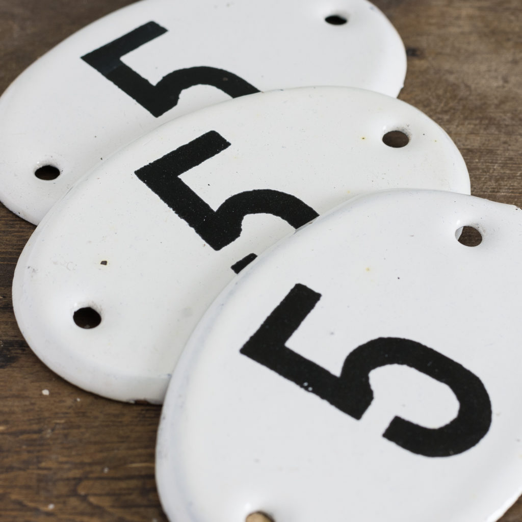 French enamelled house numbers,-121400