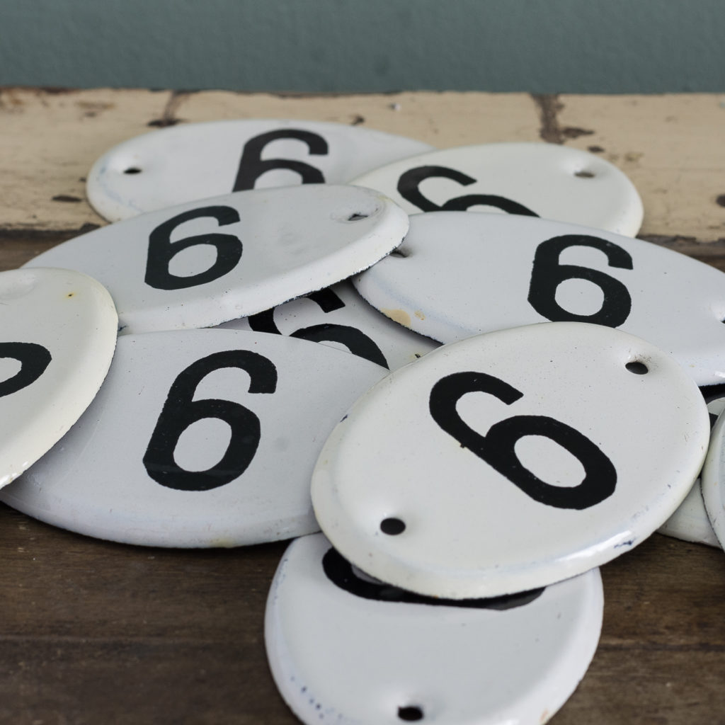 French enamelled house numbers,-121406