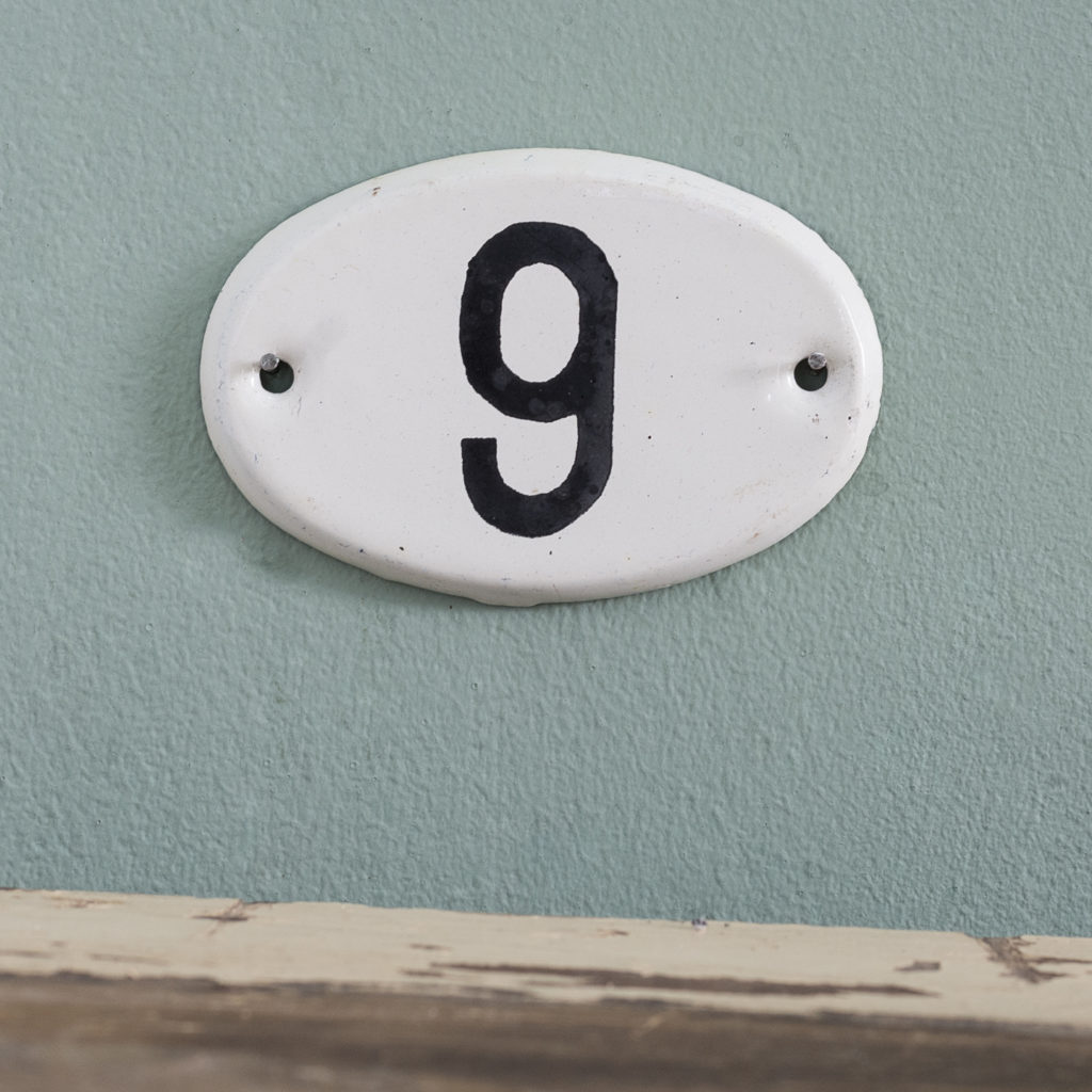 French enamelled house numbers,-121404