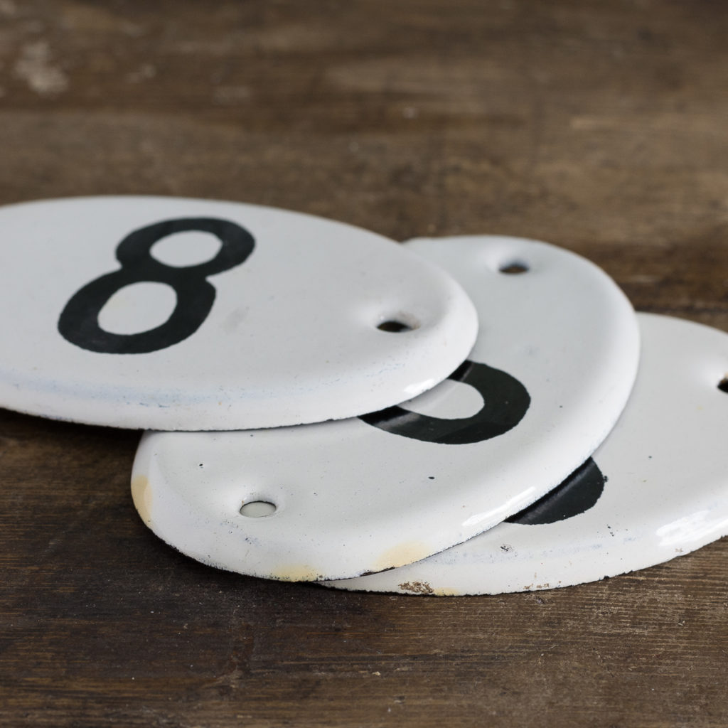 French enamelled house numbers,-121412