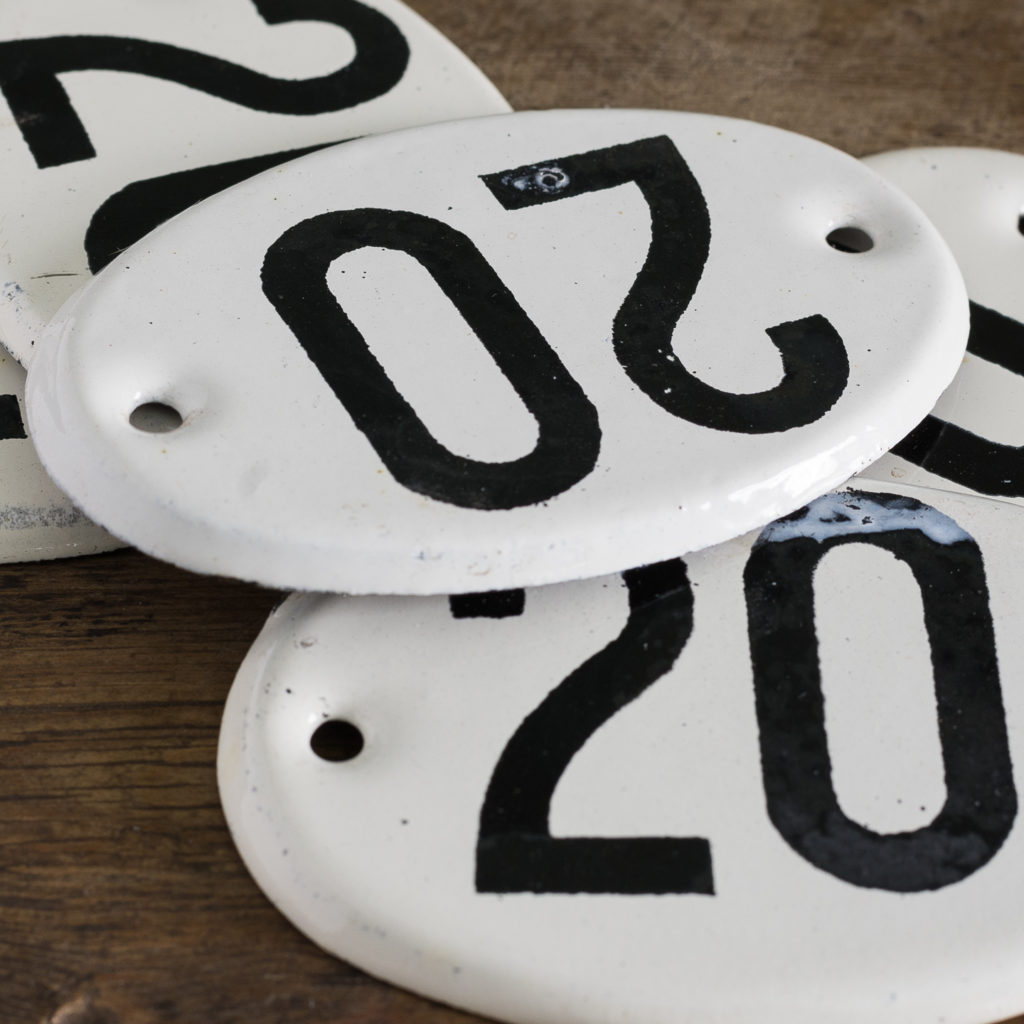 French enamelled house numbers,-121452