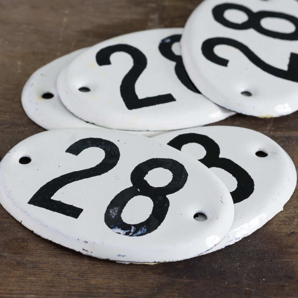 French enamelled house numbers,-121464