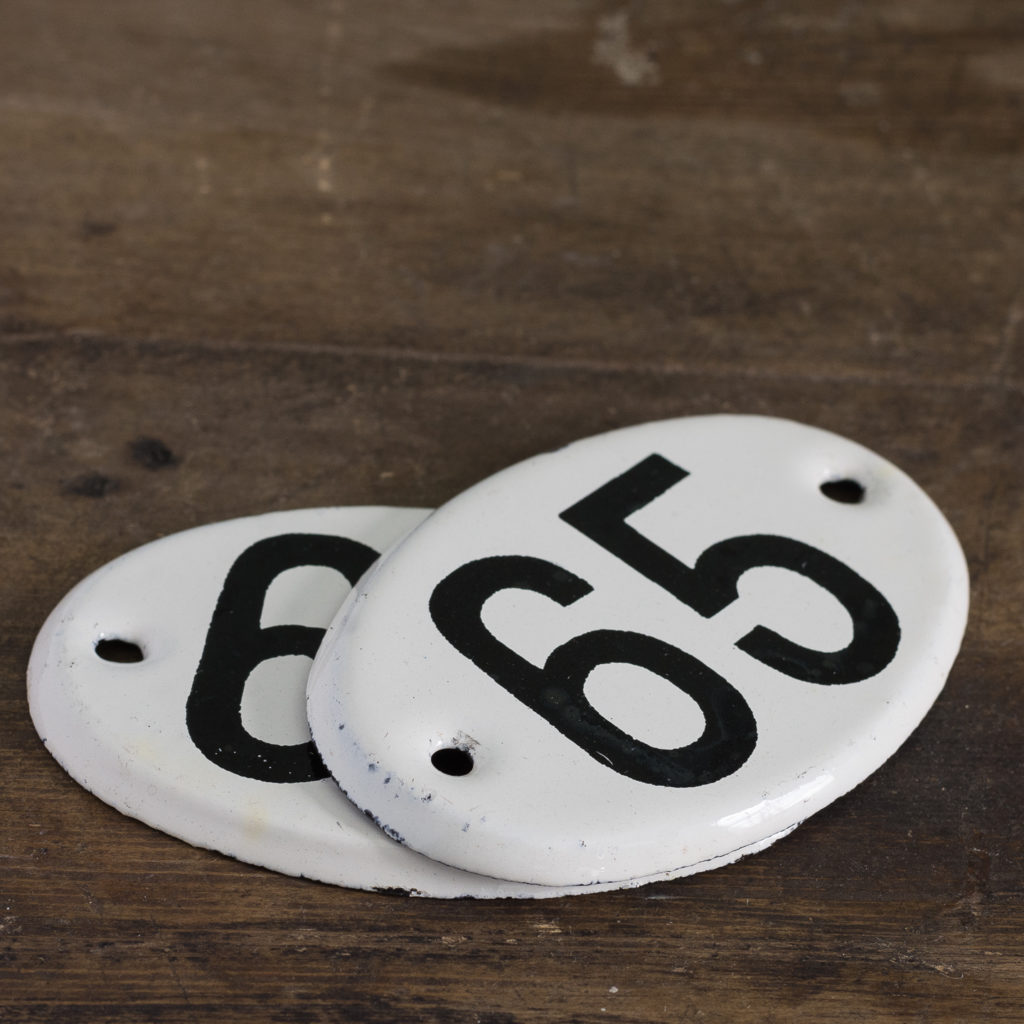 French enamelled house numbers,-121504