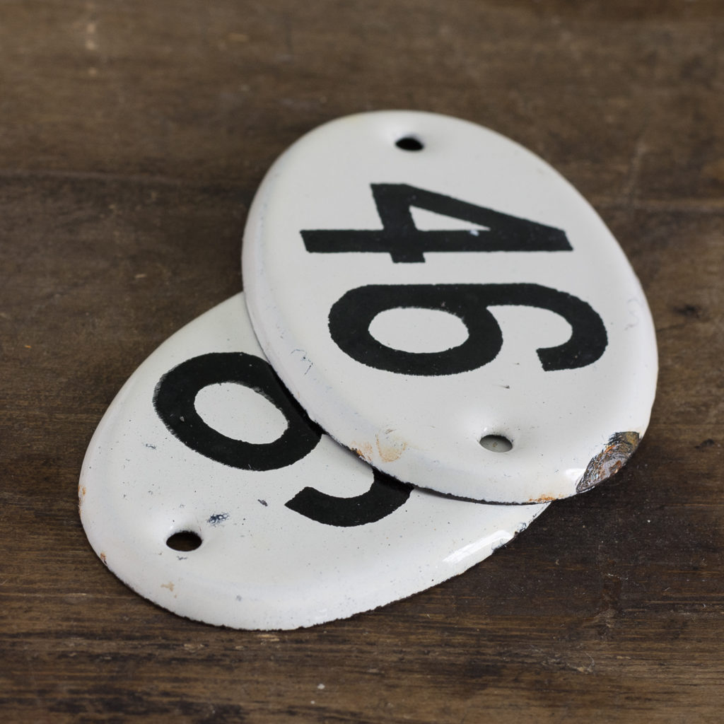 French enamelled house numbers,-121482