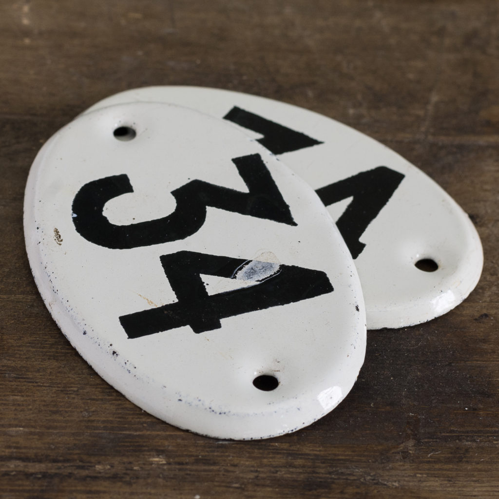 French enamelled house numbers,-121473