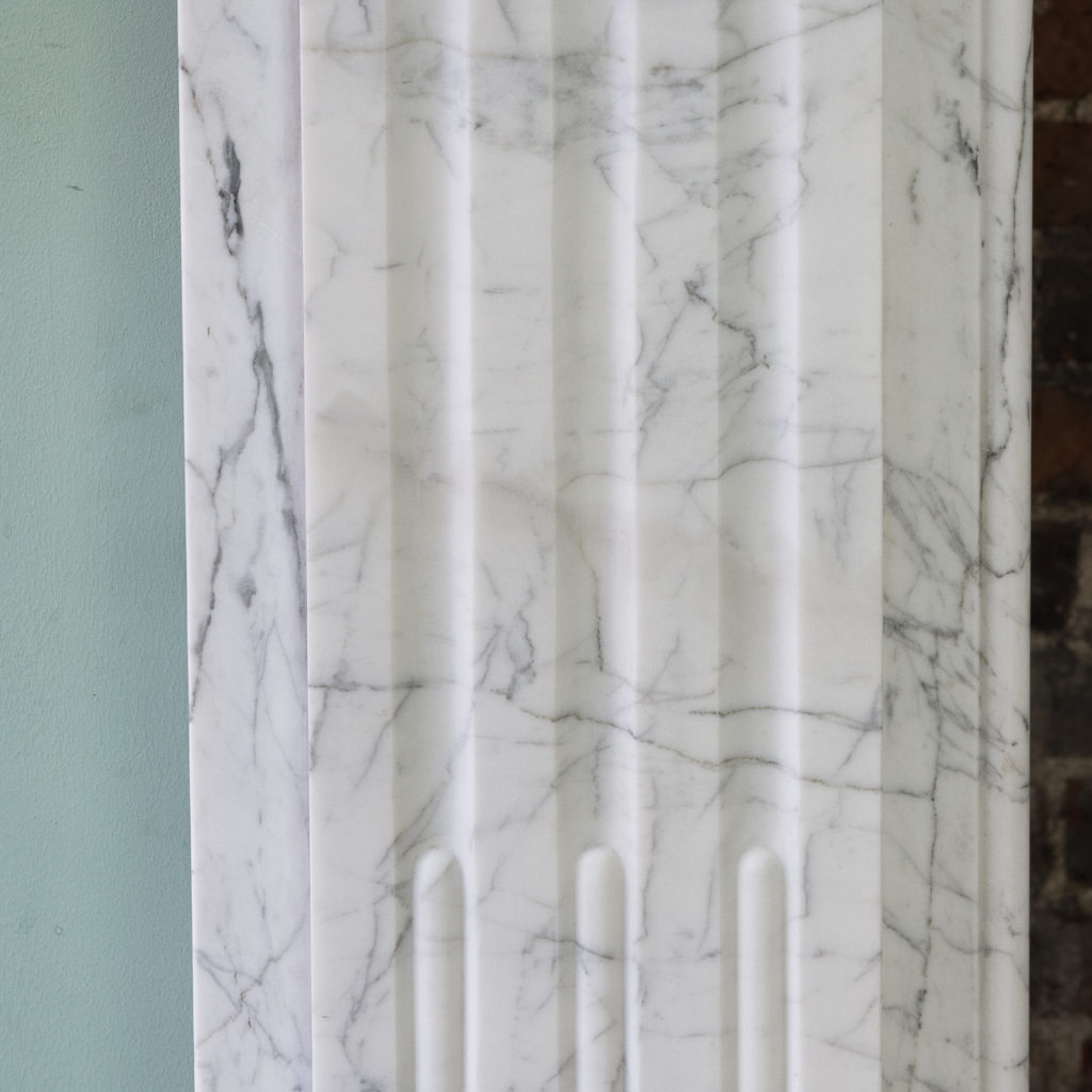 Edwardian pencil vein marble chimneypiece,-122211