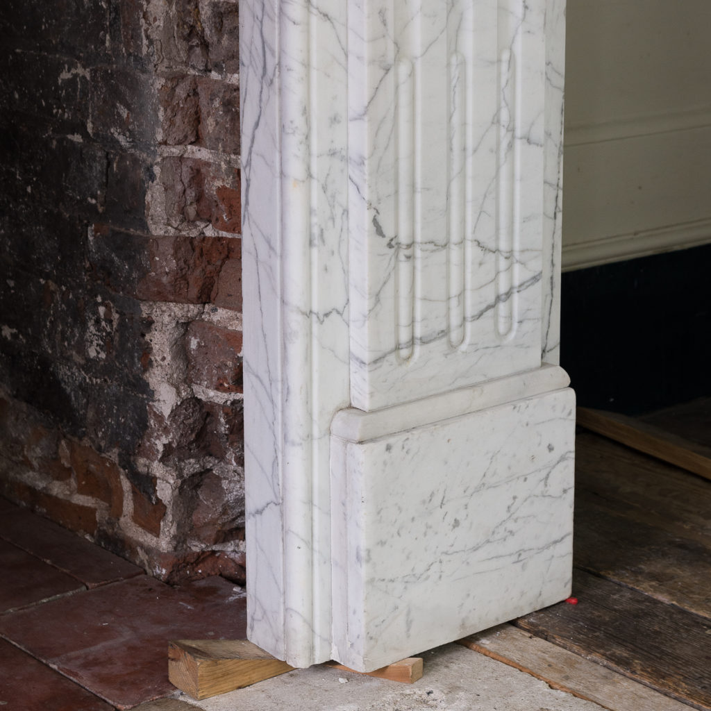 Edwardian pencil vein marble chimneypiece,-122209