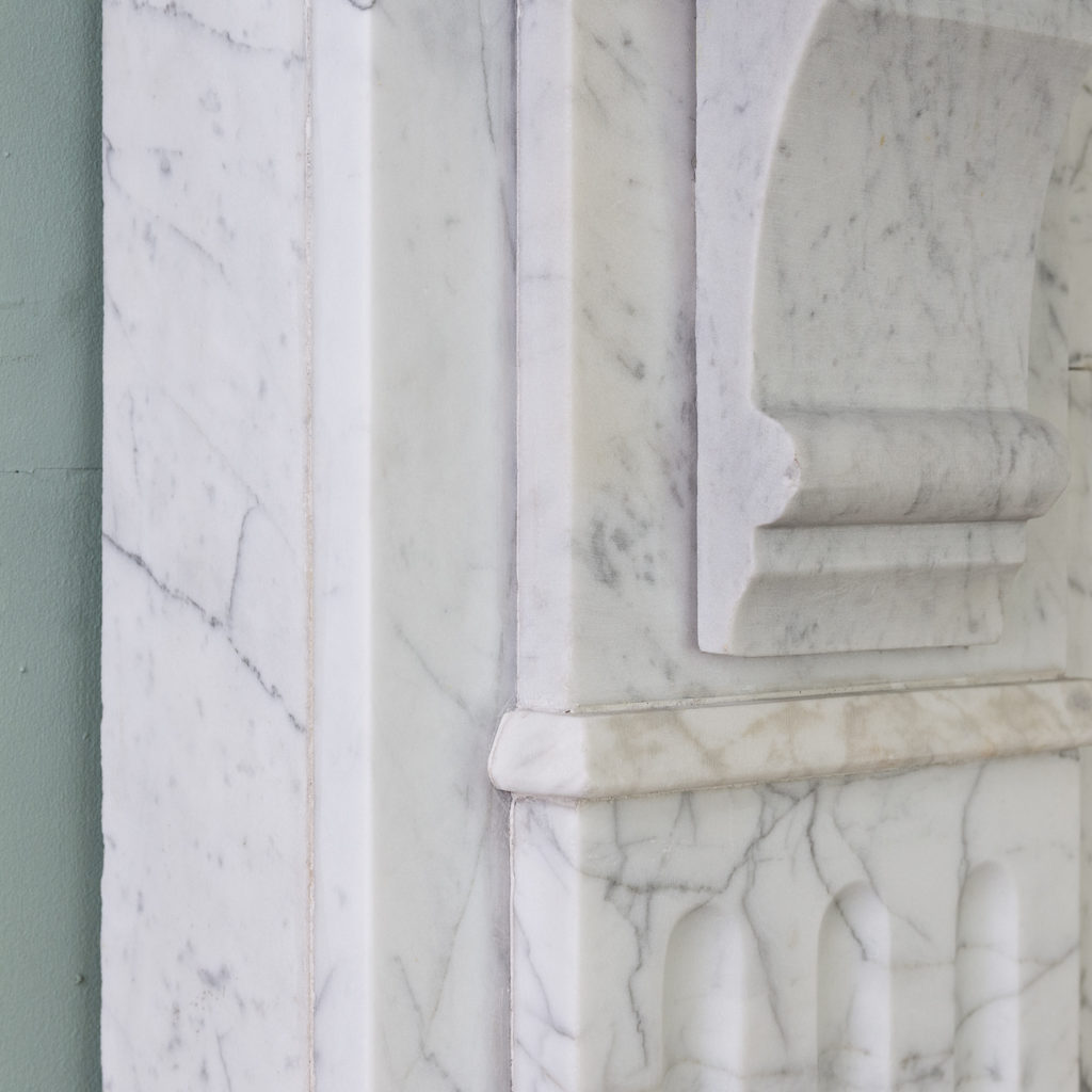 Edwardian pencil vein marble chimneypiece,-122215