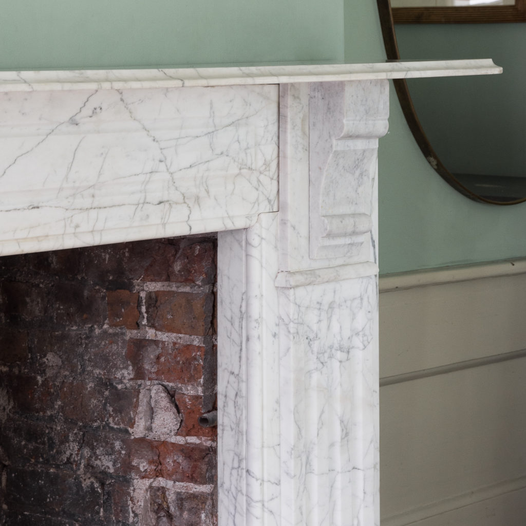 Edwardian pencil vein marble chimneypiece,-122210