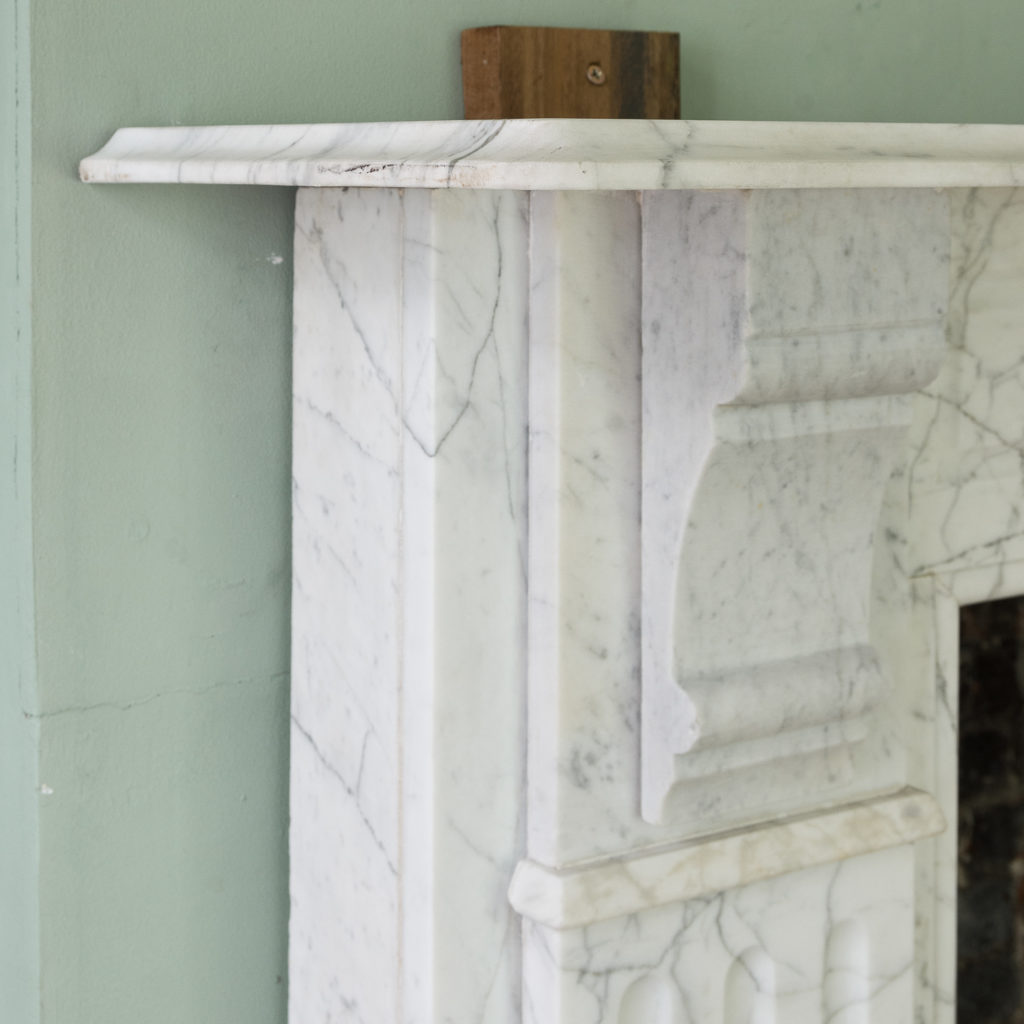 Edwardian pencil vein marble chimneypiece,-122221