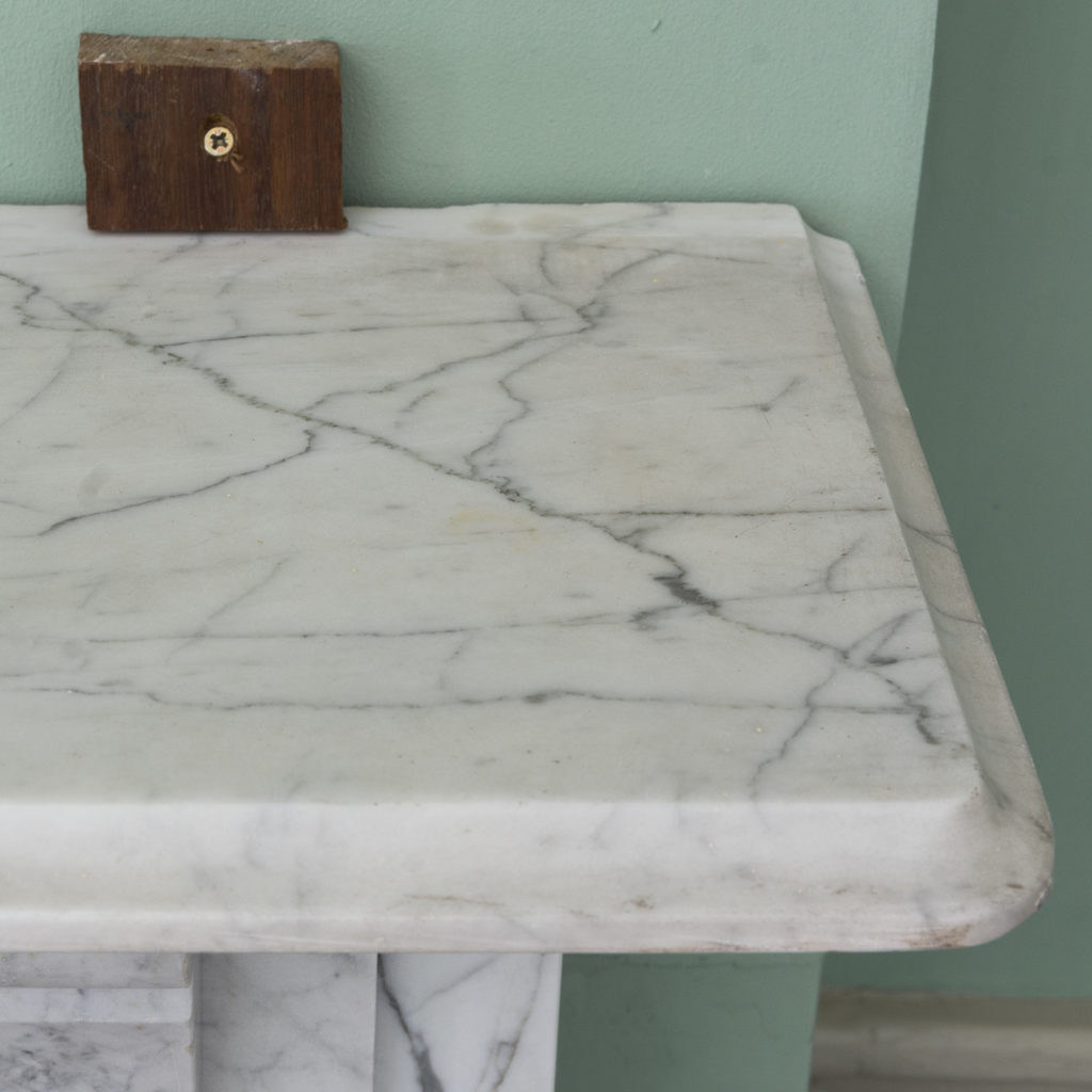 Edwardian pencil vein marble chimneypiece,-122225