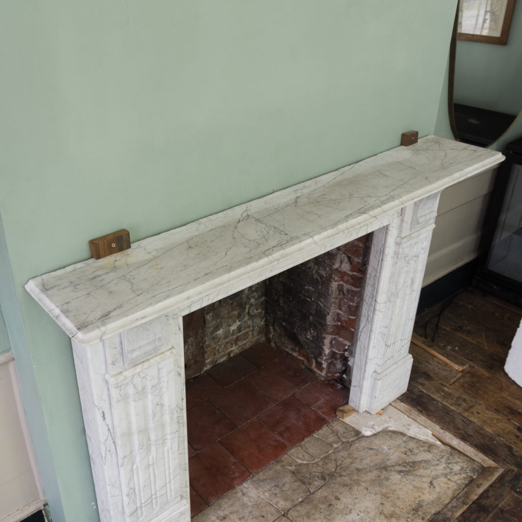 Edwardian pencil vein marble chimneypiece,-122214